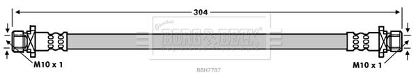 BORG & BECK Bremžu šļūtene BBH7787